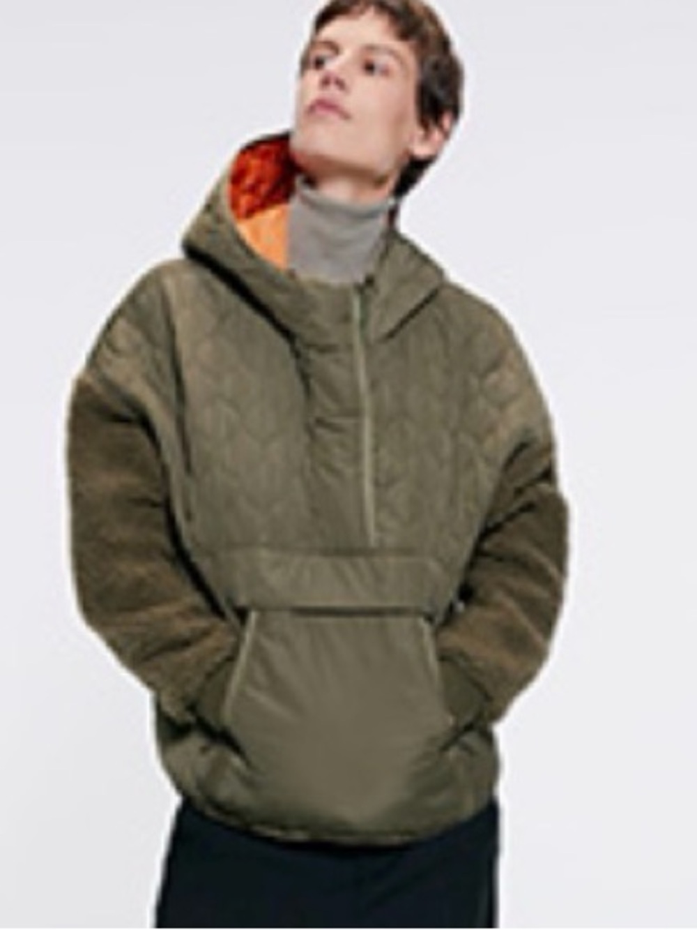 ZARA-BNWT-Shearling & Quilting anorak. XS